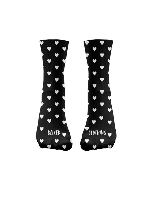 Blixed red heart socks